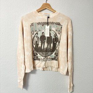 NWT Oversized Daydreamer by Free People The Doors Cropped Thermal Long Sleeve